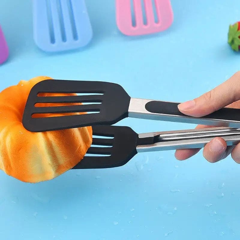 Silicon Non Stick Food Tong, Silicone Food Meat Salad Clamp, BBQ Bread Serving Cooking Clip, Foldable Barbecue Baking Tongs, Nylon Shank Dessert Tweezer Cooking Clamp, Heat-Resistant Bread Steak Serving Clips Silicon Non Stick Food Tong, Silicone Food Meat Salad Clamp, BBQ Bread Serving Cooking Clip, Foldable Barbecue Baking Tongs, Nylon Shank Dessert Tweezer Cooking Clamp, Heat-Resistant Bread Steak Serving Clips